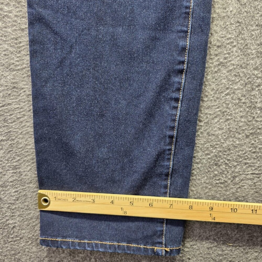 Liverpool Sadie Straight Jeans Womens 14 Petite Blue Mid Rise Stretch Denim - Picture 9 of 9
